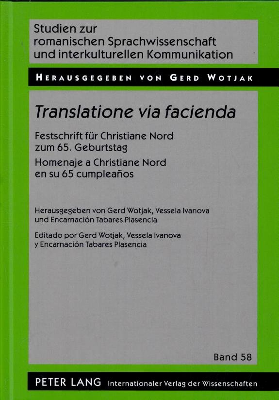 Couverture : Translatione via facienda