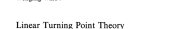 Couverture : Linear turning point theory