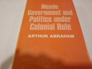 Couverture : Mende government and politics under colonial rule