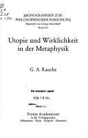 Couverture : Utopie und Wirklichkeit in der Metaphysik