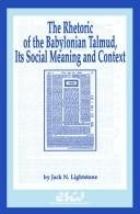 Couverture : The rhetoric of the Babylonian Talmud