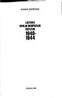 Couverture : Lietuva dviejų okupacijų replėse