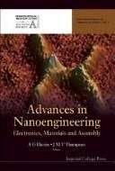 Couverture : Advances in nanoengineering