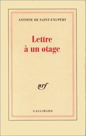 Couverture : Lettre à un otage