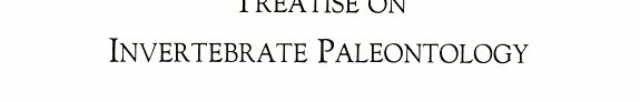 Couverture : Treatise on invertebrate paleontology