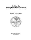 Couverture : Probing the Atmospheric Boundary Layer