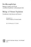 Couverture : Bevölkerungsbiologie
