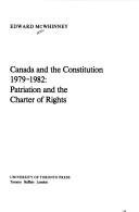 Couverture : Canada and the constitution, 1979-1982