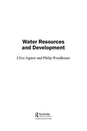 Couverture : Water resources and development