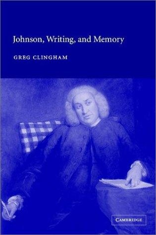 Couverture : Johnson, writing, and memory
