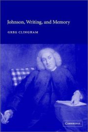 Couverture : Johnson, writing, and memory