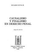 Couverture : Causalismo y finalismo en derecho penal