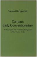 Couverture : Carnap's Early Conventionalism