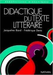 Couverture : Didactique du texte littéraire 