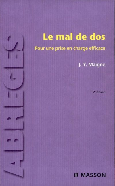 Couverture : Le mal de dos