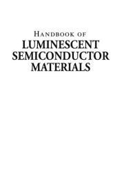 Couverture : Handbook of Luminescent Semiconductor Materials