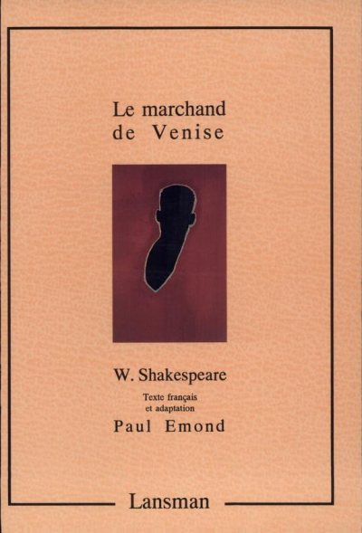 Couverture : Le marchand de Venise