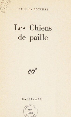 Couverture : Les chiens de paille