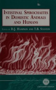 Couverture : Intestinal spirochaetes in domestic animals and humans
