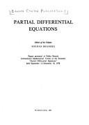 Couverture : Partial differential equations