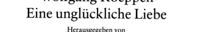Couverture : Eine unglückliche Liebe