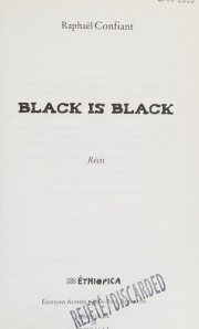 Couverture : Black is black
