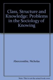 Couverture : Class, structure, and knowledge