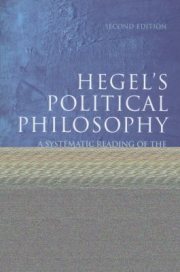 Couverture : Hegel's Political Philosophy