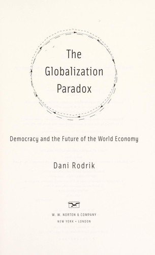 Couverture : The globalization paradox