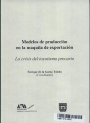 Couverture : Modelos de producción en la maquila de exportación