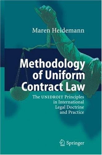 Couverture : Methodology of Uniform Contract Law