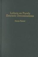 Couverture : Leibniz on Purely Extrinsic Denominations (Rochester Studies in Philosophy)