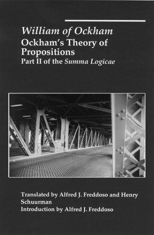 Couverture : Ockham's theory of propositions