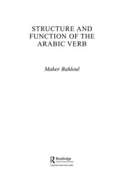 Couverture : Structure and function of the Arabic verb