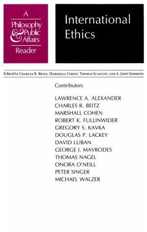 Couverture : International ethics
