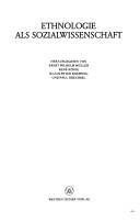 Couverture : Ethnologie als Sozialwissenschaft