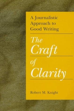 Couverture : A journalistic approach to good writing