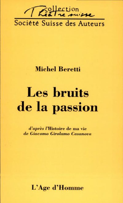 Couverture : Les bruits de la passion