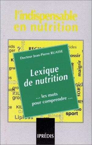 Couverture : Lexique de nutrition 