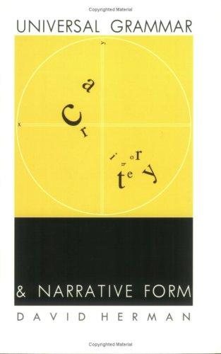 Couverture : Universal grammar and narrative form