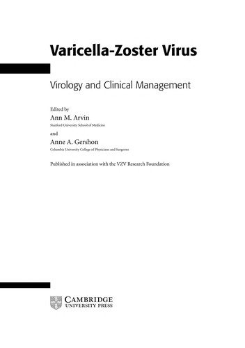 Couverture : Varicella-zoster virus