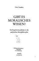 Couverture : Gibt es moralisches Wissen?
