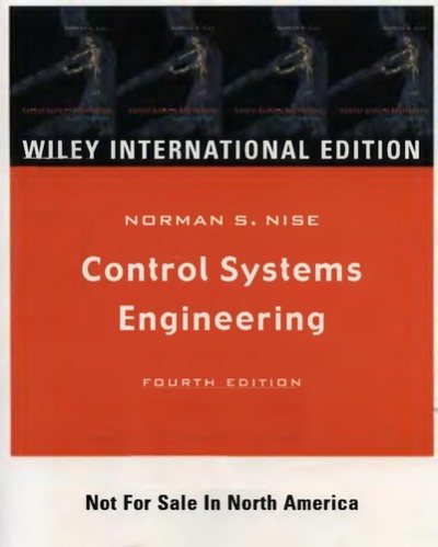 Couverture : Control systems engineering