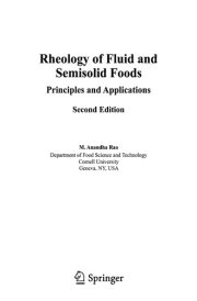 Couverture : Rheology of fluid and semisolid foods