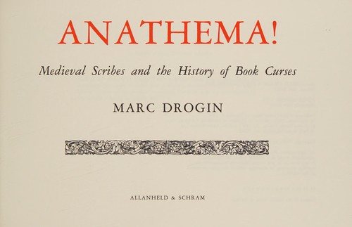 Couverture : Anathema!