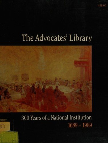 Couverture : Advocates' Library