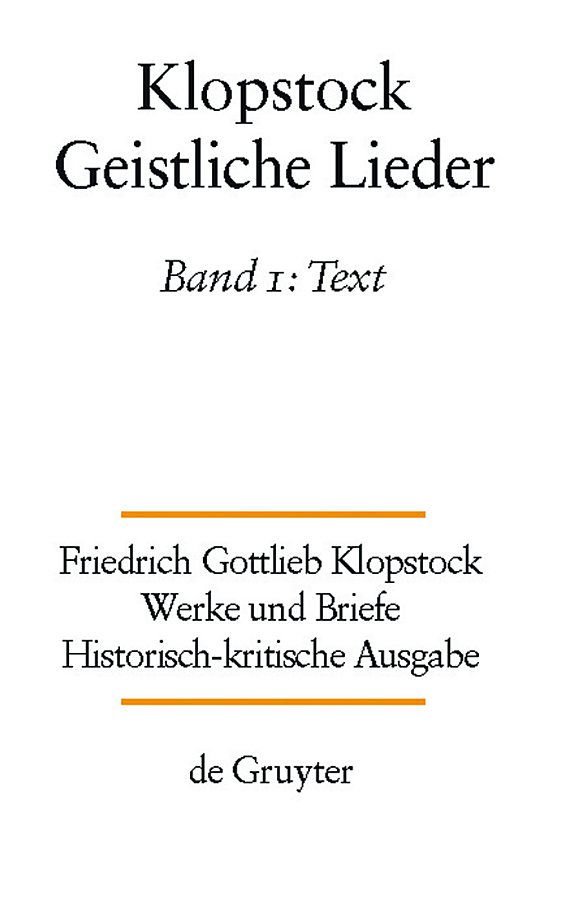 Couverture : Geistliche Lieder