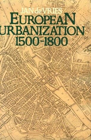 Couverture : European urbanization, 1500-1800