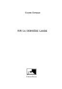Couverture : Sur la dernière lande