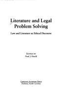Couverture : Literature and legal problem solving